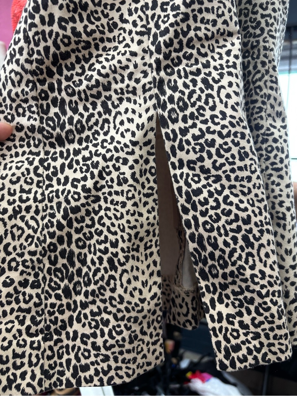 bebe Leopard Print Tan and Black Cami Top - Picture 5 of 6